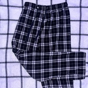 Black And White Plaid PJ Pants